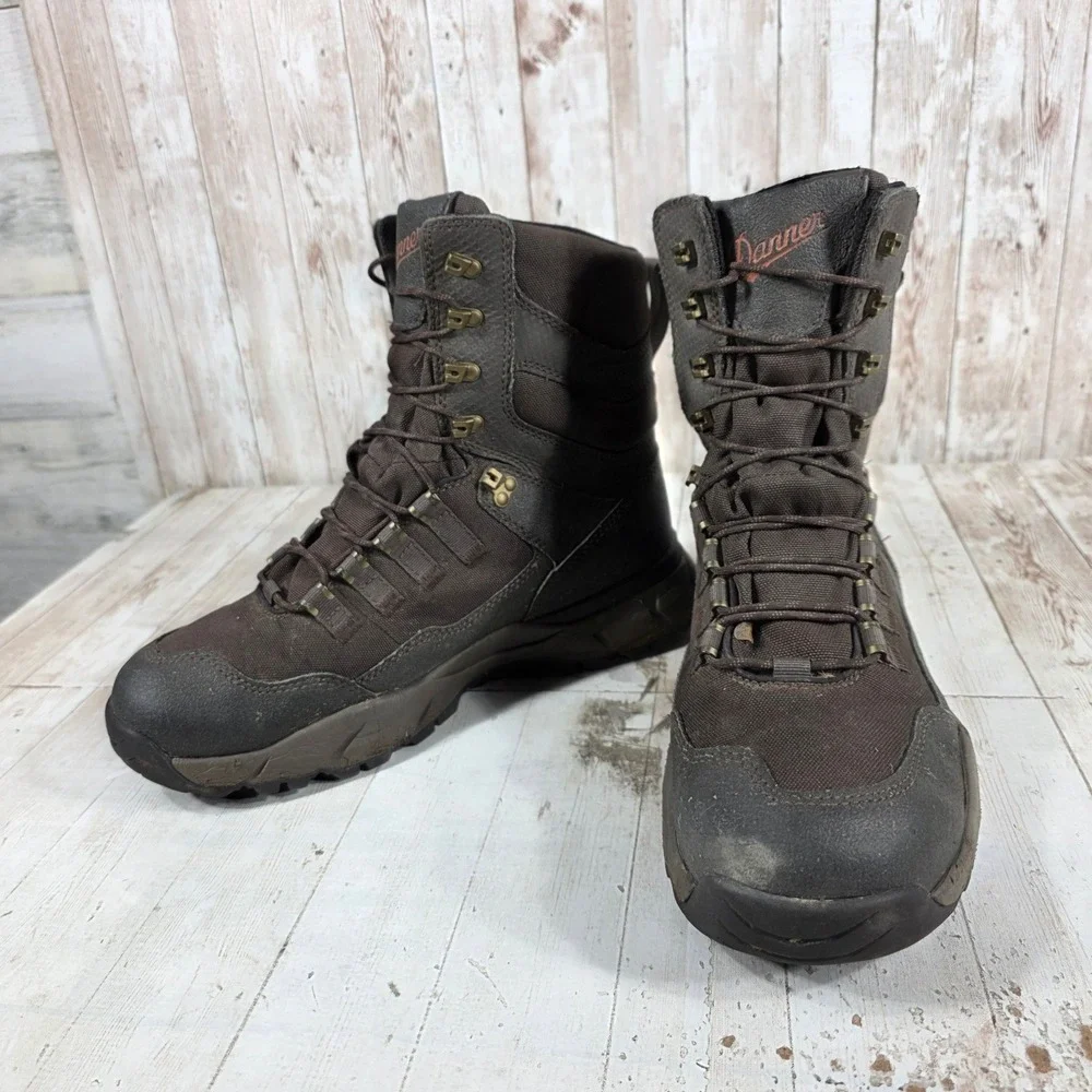 Danner Vital 8 Brown Waterproof Hunting Boots Mens 9.5 EE Wide 41550
